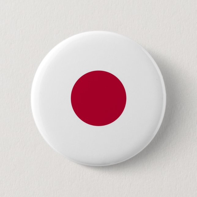 Flag of Japan on Pin / Button Badge (Front)