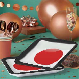 Flag of Japan Paper Plate