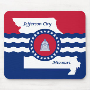 Flag of Jefferson city, Missouri Mouse Pad