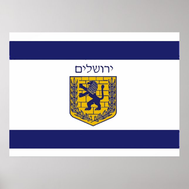 Flag of Jerusalem Poster (Front)