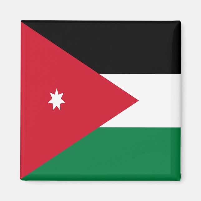 Flag of Jordan Magnet (Front)
