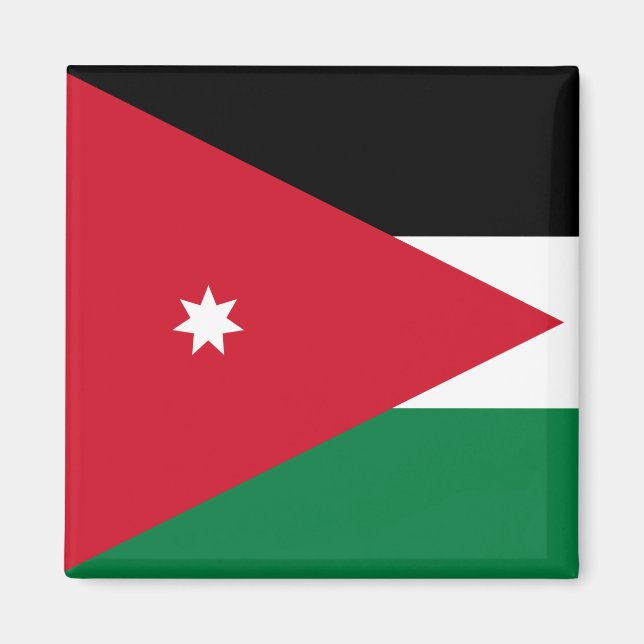Flag of Jordan Magnet (Front)