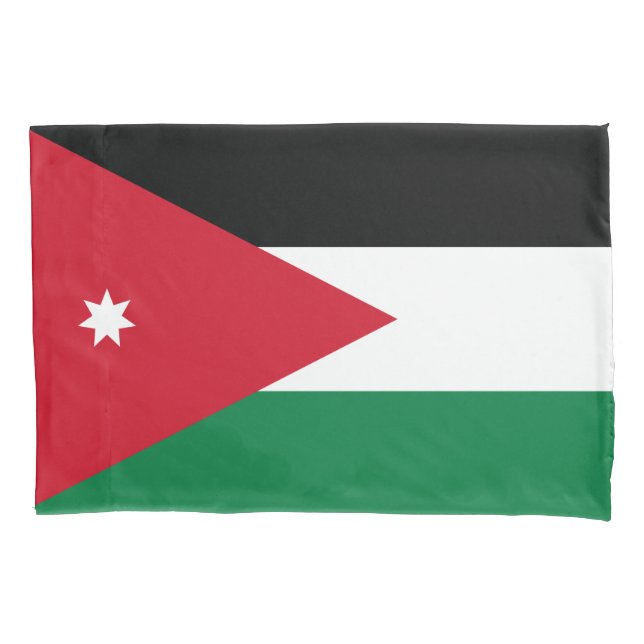 Flag of Jordan Pillowcase (Front-Left)