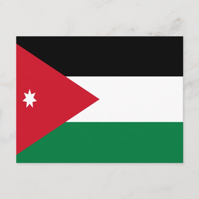 Flag of Jordan Postcard (Front)