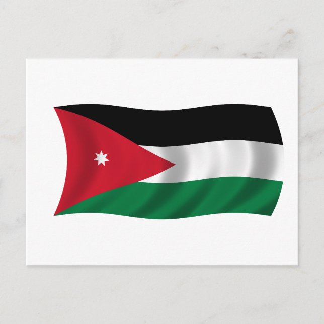 Flag of Jordan Postcard (Front)