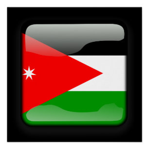 Flag of Jordan Poster