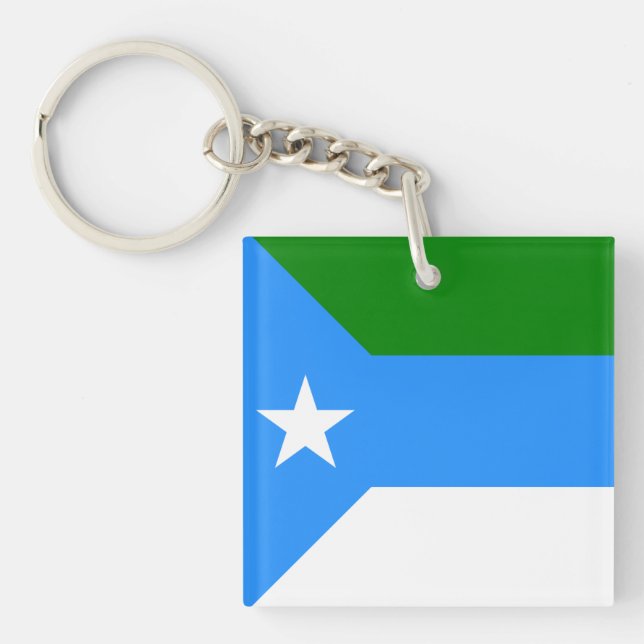 Flag of Jubaland, Somalia Key Ring (Front)