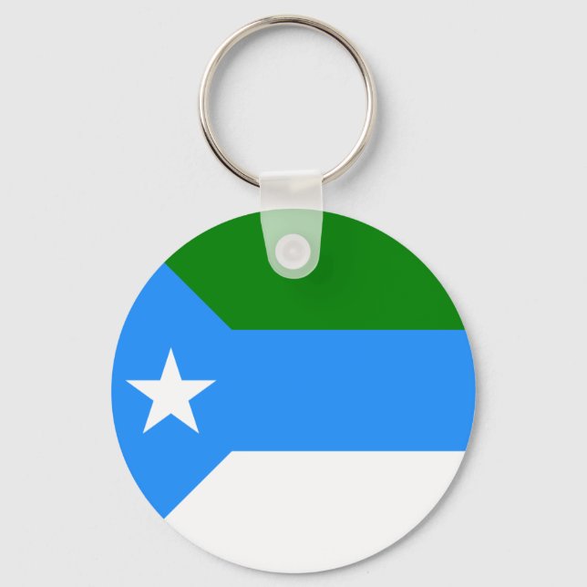 Flag of Jubaland, Somalia Key Ring (Front)
