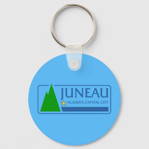 Flag of Juneau, Alaska Keychain