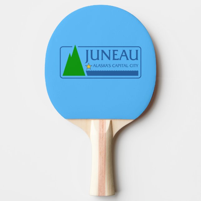 Flag of Juneau, Alaska Ping Pong Paddle (Front)