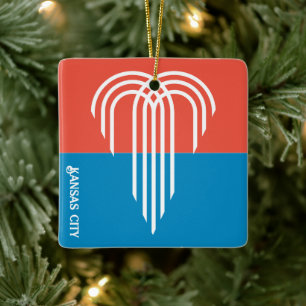 Flag of Kansas City (2023), Missouri Ceramic Ornament