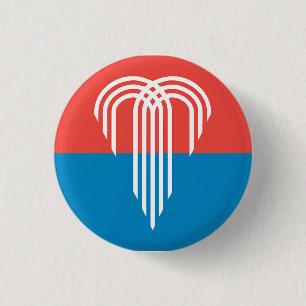 Flag of Kansas City, Missouri 3 Cm Round Badge