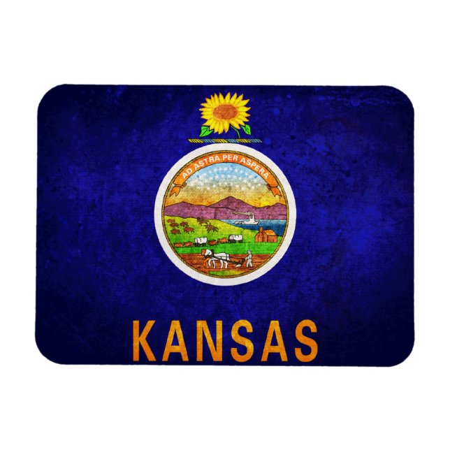 Flag of Kansas Magnet (Horizontal)