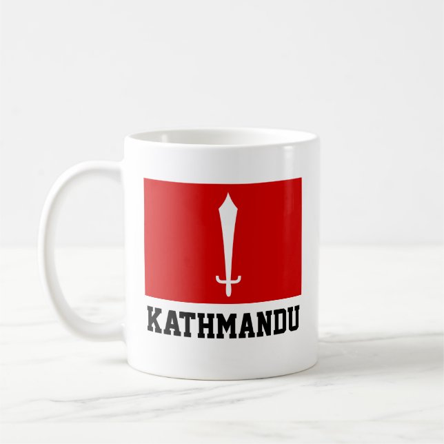 Flag of Kathmandu, Nepal Coffee Mug (Left)