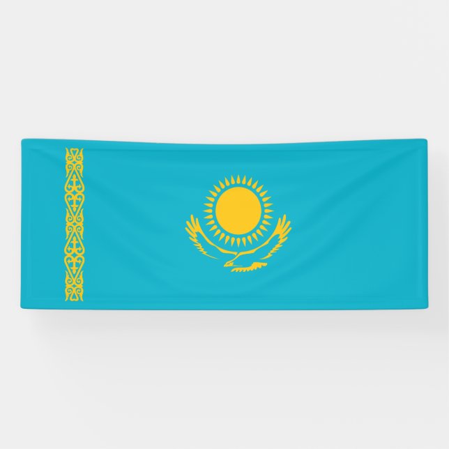 Flag of Kazakhstan Banner (Horizontal)