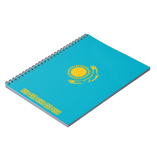 Flag of Kazakhstan Notebook (Left Side)