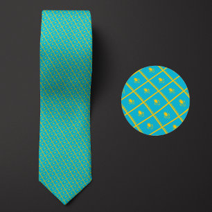Flag of Kazakhstan Pattern Tie