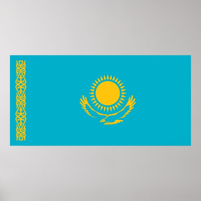 Flag of Kazakhstan Poster (Front)