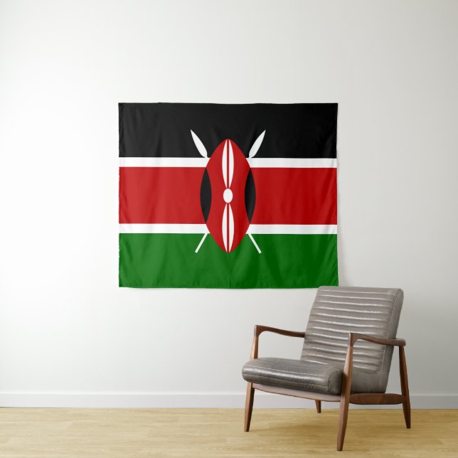 Flag of Kenya Tapestry (In Situ (Horizontal))