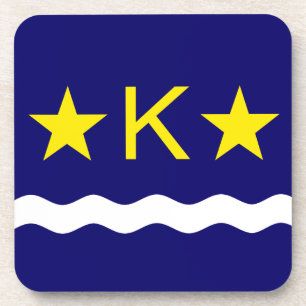 Flag of Kinshasa, Congo Beverage Coaster