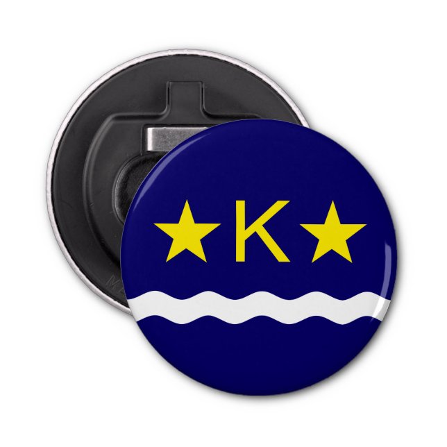 Flag of Kinshasa, Congo Bottle Opener (Front)