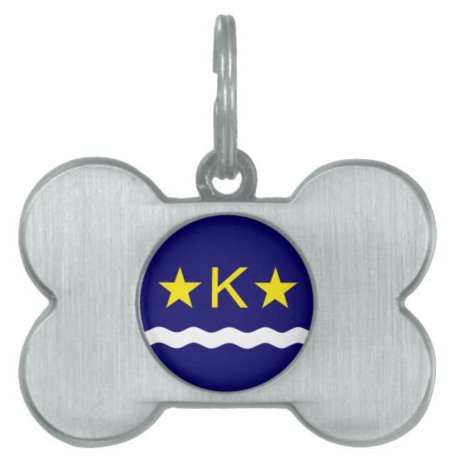 Flag of Kinshasa, Congo Pet ID Tag (Front)