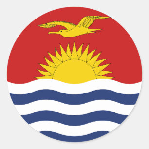 Flag of Kiribati Classic Round Sticker