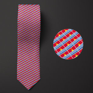 Flag of Kiribati Pattern Tie