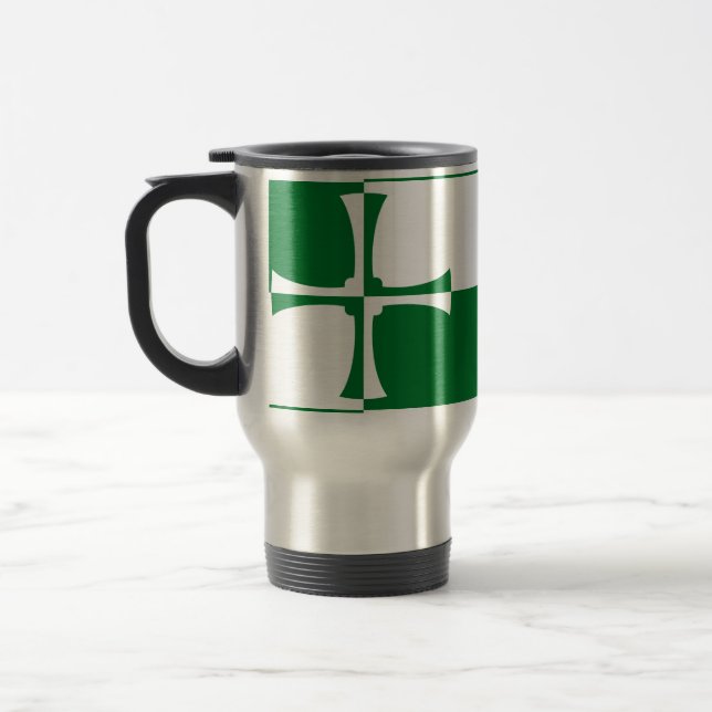 Flag of Kirkcudbrightshire Travel Mug (Left)