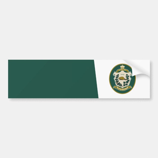 Flag of Kitchener (Ontario, Canada) Bumper Sticker (Front)