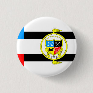 Flag of Knoxville, Tennessee 3 Cm Round Badge