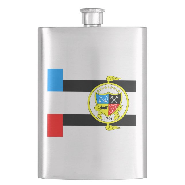 Flag of Knoxville, Tennessee Hip Flask (Front)