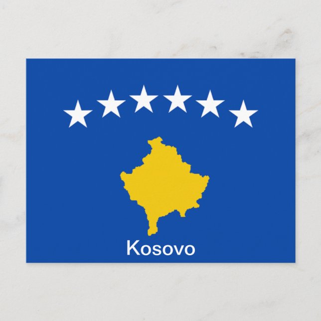 Flag of Kosovo Postcard (Front)