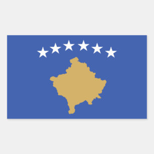Flag of Kosovo Rectangular Sticker