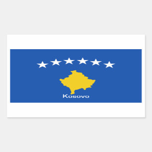 Flag of Kosovo Rectangular Sticker