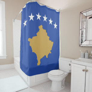 Flag of Kosovo Shower Curtain