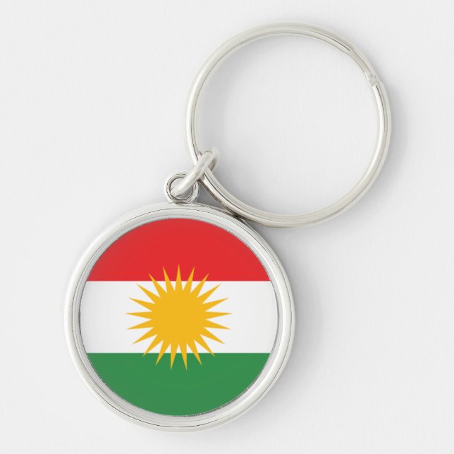 Flag of Kurdistan Key Ring (Front)