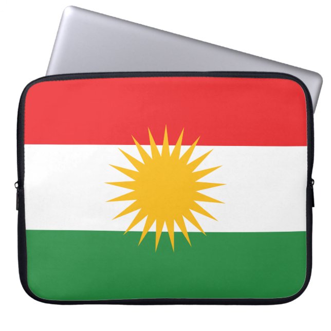 Flag of Kurdistan Laptop Sleeve (Front)