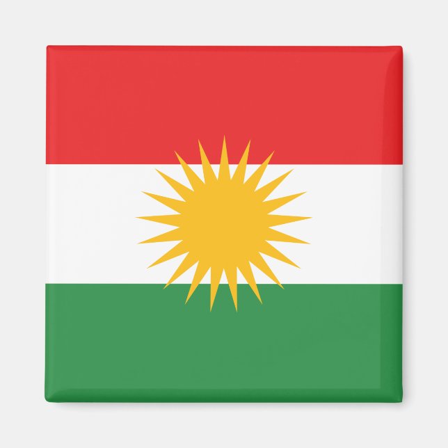 Flag of Kurdistan Magnet (Front)
