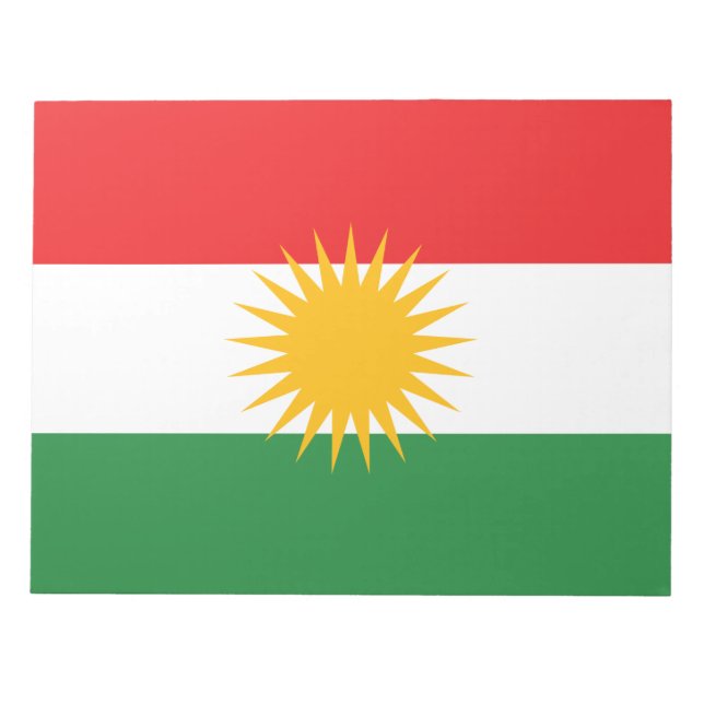 Flag of Kurdistan Notepad (Front)