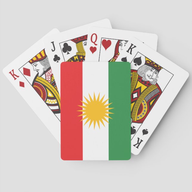 Flag of Kurdistan Playing Cards (Back)