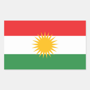 Flag of Kurdistan Rectangular Sticker