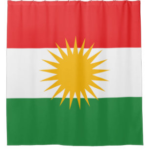 Flag of Kurdistan Shower Curtain