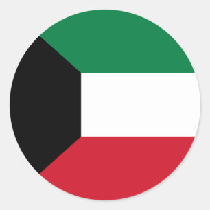 Flag of Kuwait Classic Round Sticker