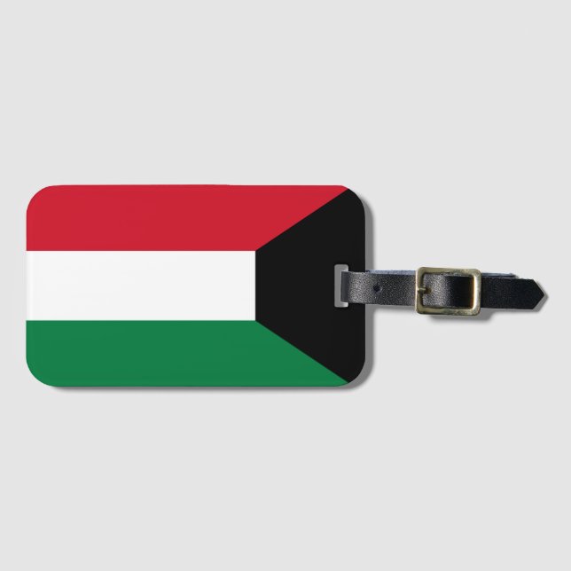 Flag of Kuwait Luggage Tag (Front Horizontal)