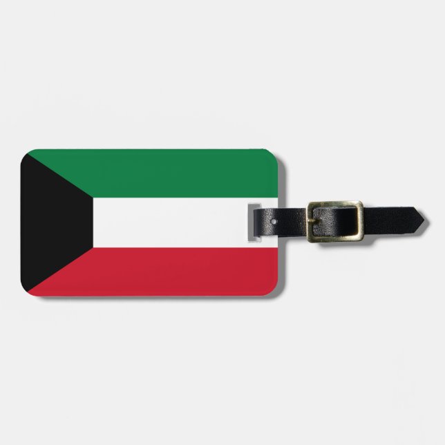 Flag of Kuwait Luggage Tag (Front Horizontal)
