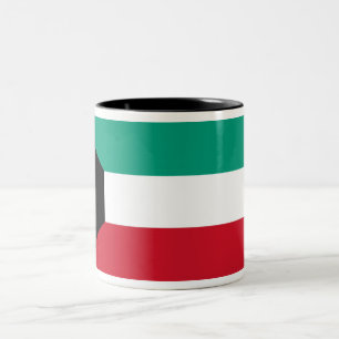 Flag of Kuwait Two-Tone Coffee Mug
