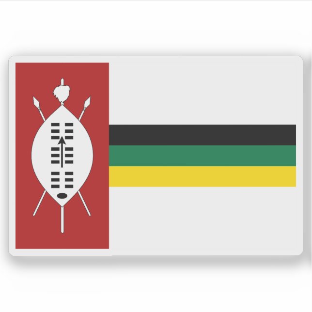 Flag of KwaZulu (1985-1984), Rep. of South Africa (Front)