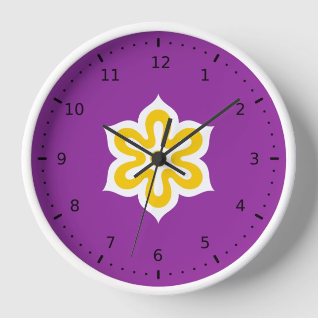 Flag of Kyoto Prefecture, Japan Clock (Front)