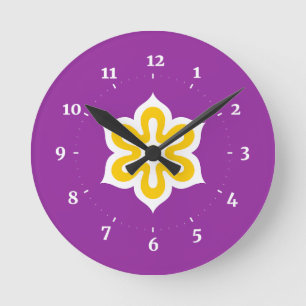 Flag of Kyoto Prefecture, Japan Round Clock